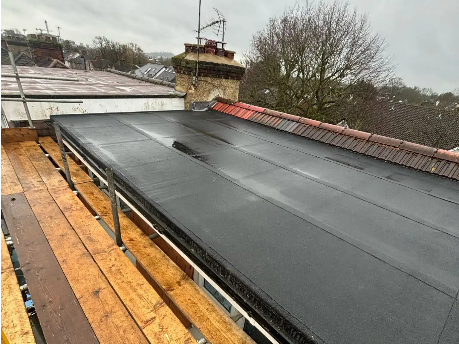 Comparison of flat roof materials on UK domestic roofs