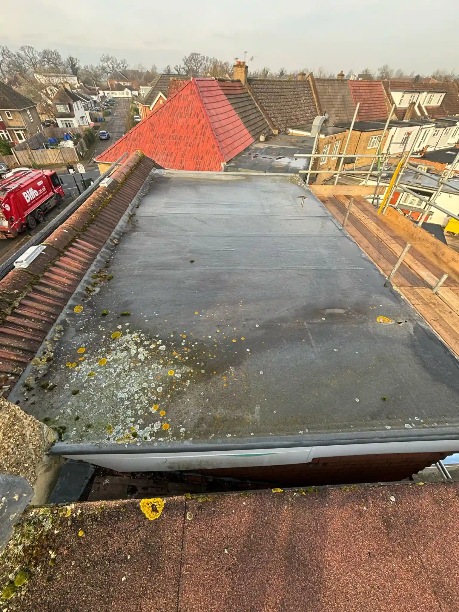 New flat roof decking laid in Harrow