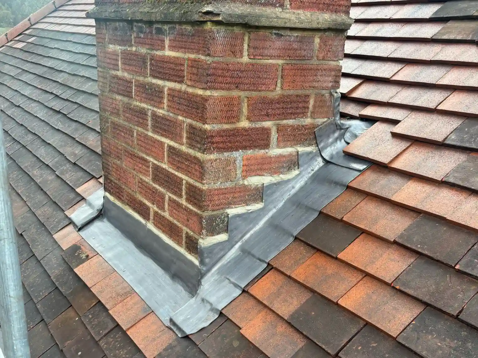 Roof leadwork in High Wycombe before replacement