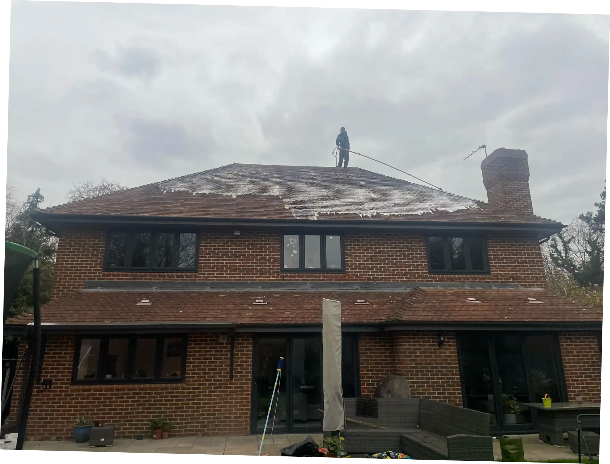 Protective roof treatment applied in Beaconsfield