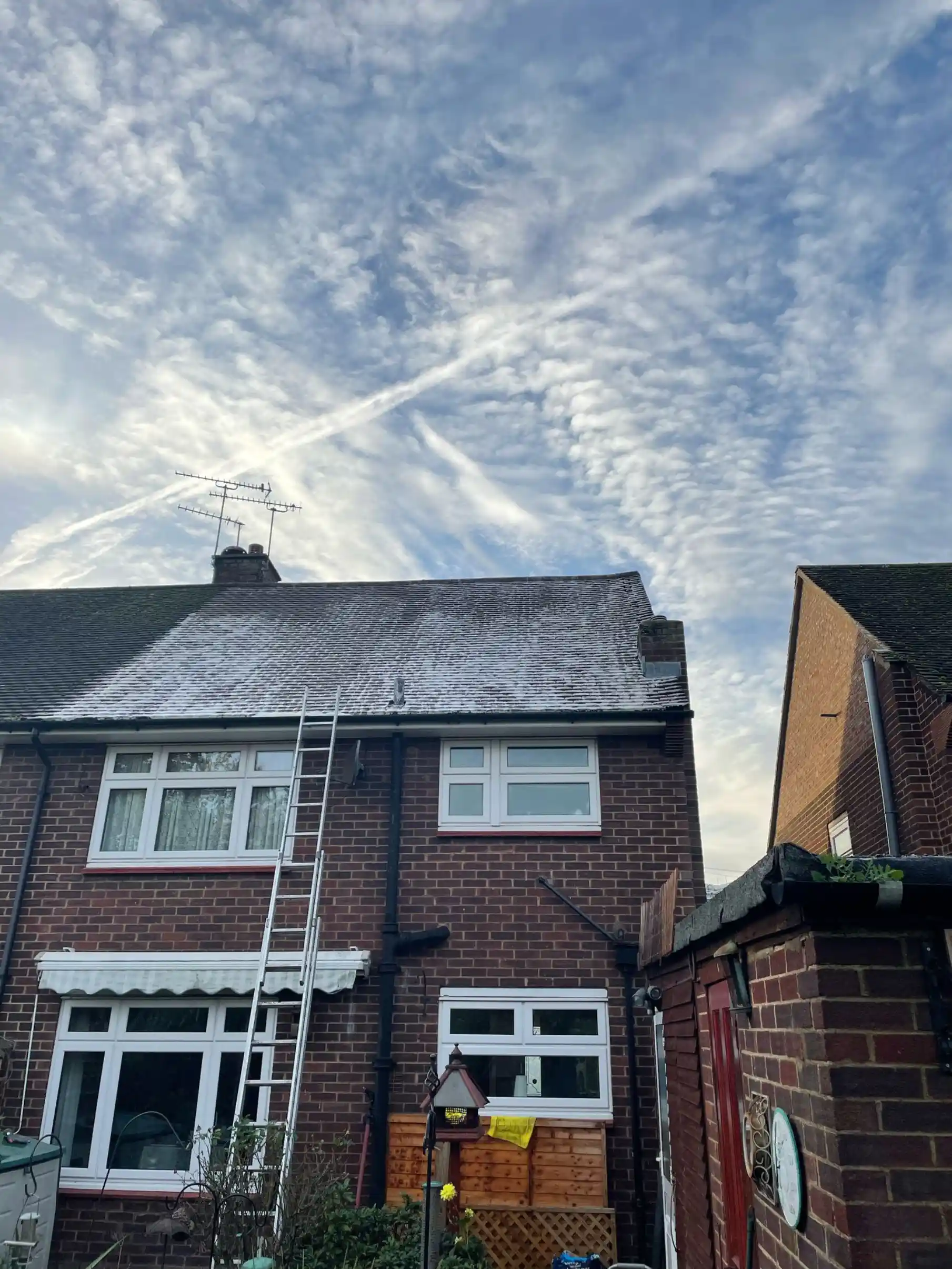 Biocide protective treatment applied to a roof in Watford