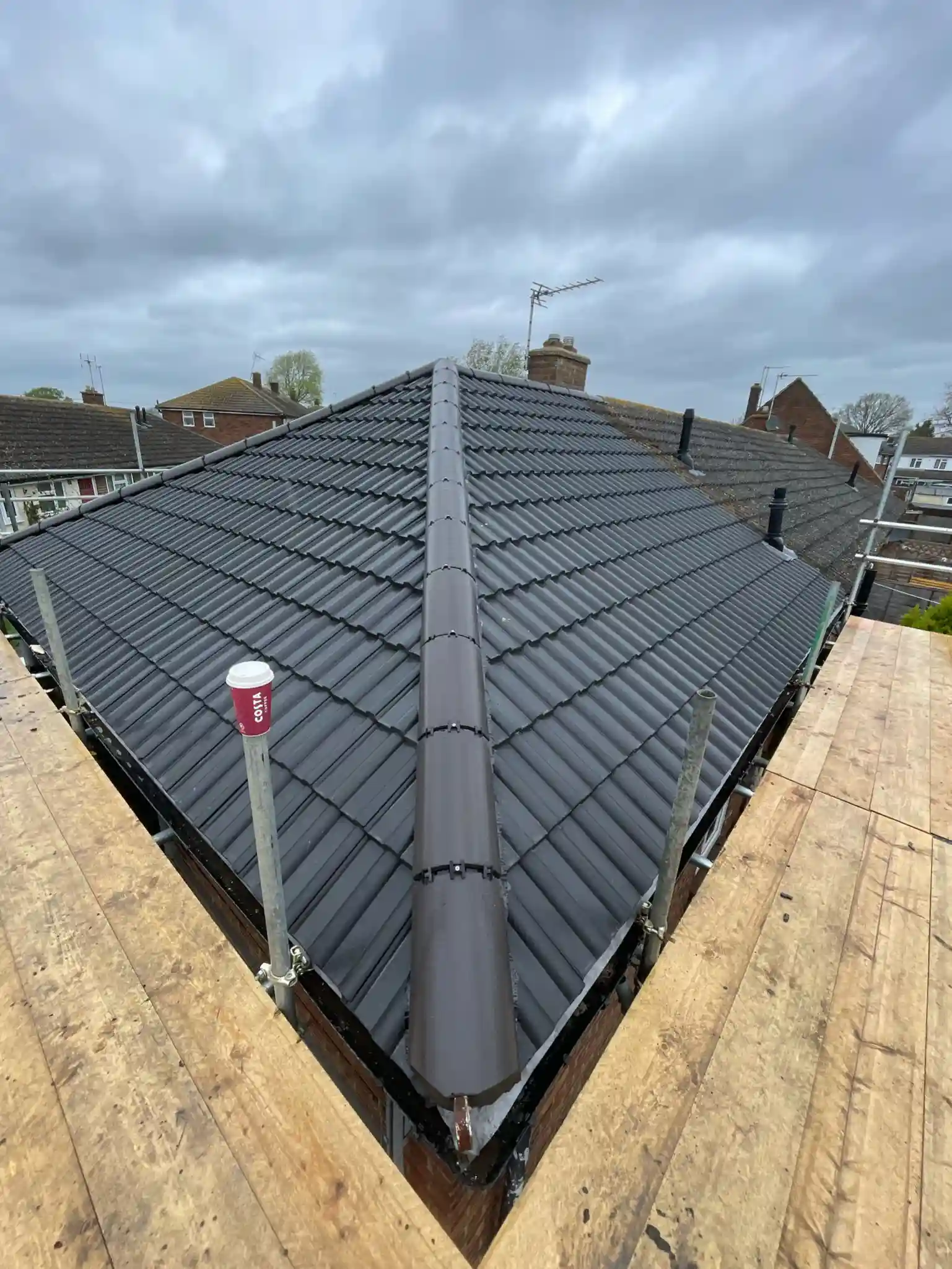 Roof ridge and ventilation detail in Eton