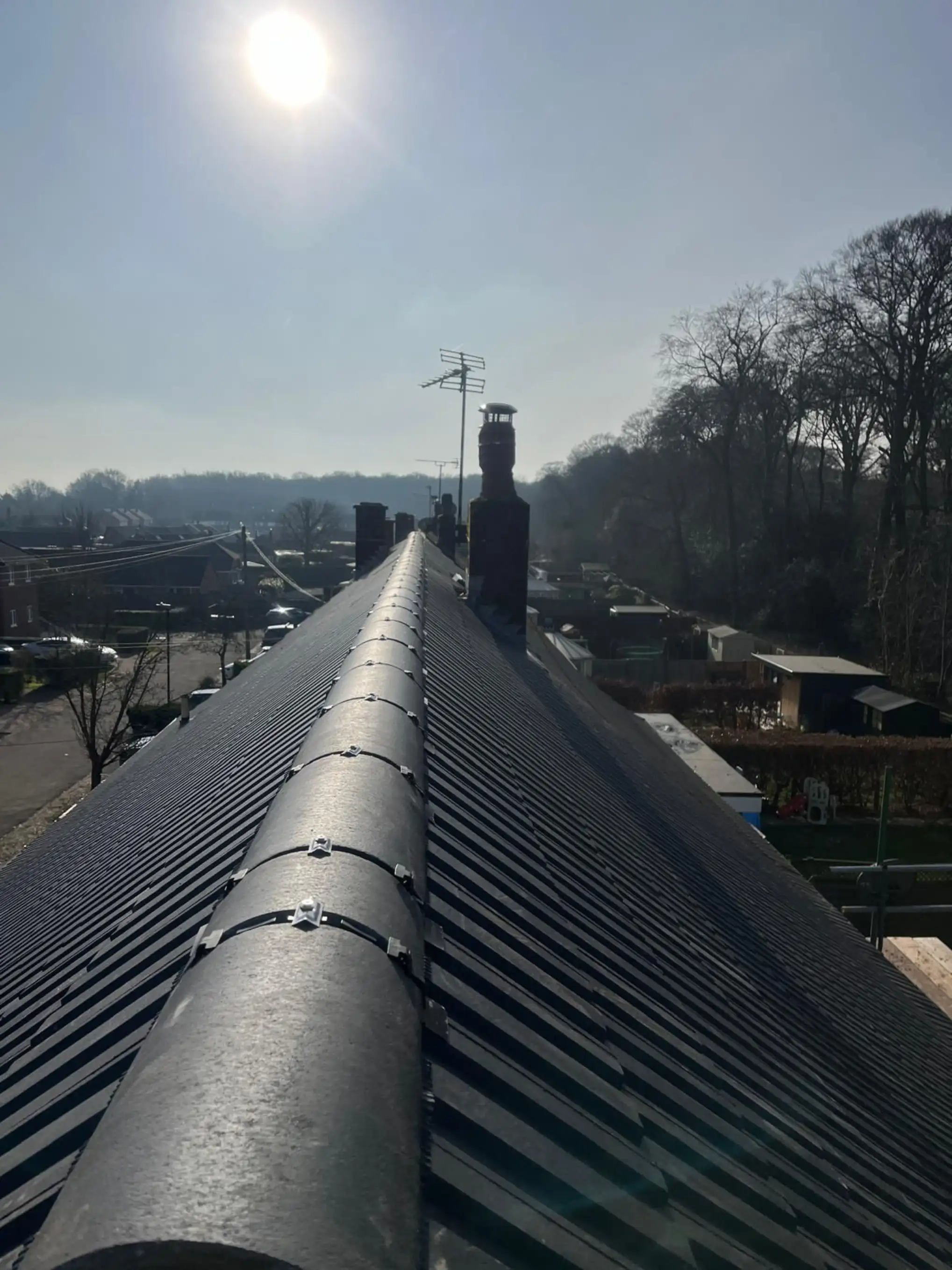 Roof stripped back ready for replacement in Walters Ash