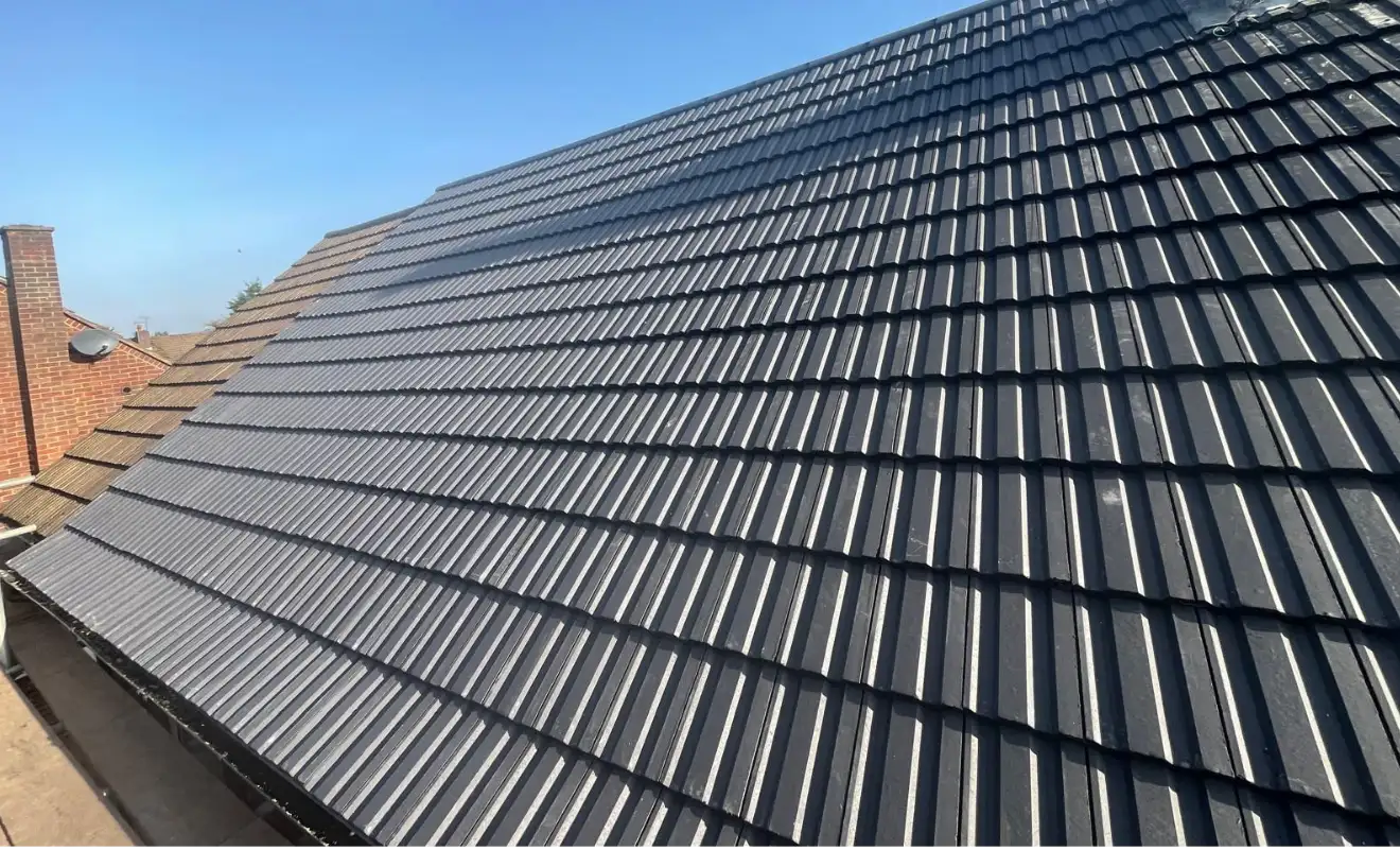 Re-roof after spray foam removal